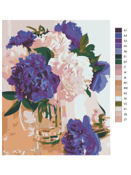 Картина по номерам &amp;quot;Ваза с цветами&amp;quot;