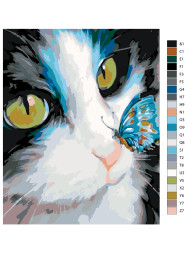 Raqamlar bo&#039;yicha rasm &quot;Bo&#039;yinbog&#039;li mushuk&quot;