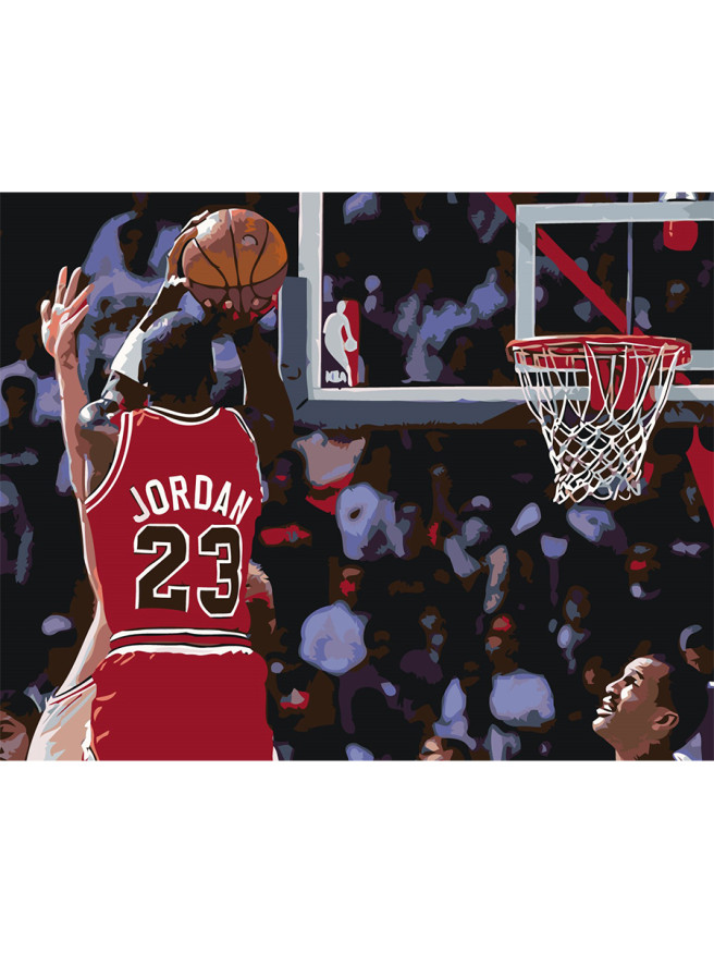 Картина по номерам &amp;quot;Баскетболист Майкл Джордан&amp;quot;