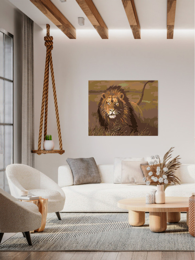 Raqamlar bo&amp;#039;yicha rasm &amp;quot;Tabiatdagi sher&amp;quot;