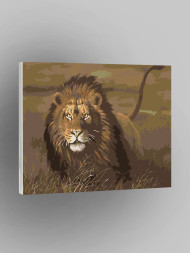 Raqamlar bo'yicha rasm "Tabiatdagi sher"