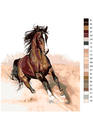 Raqamlar bo'yicha rasm "Tezkor tulpor"