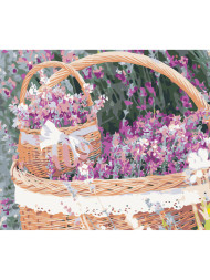 Картина по номерам &amp;quot;Корзина цветов &amp;quot;