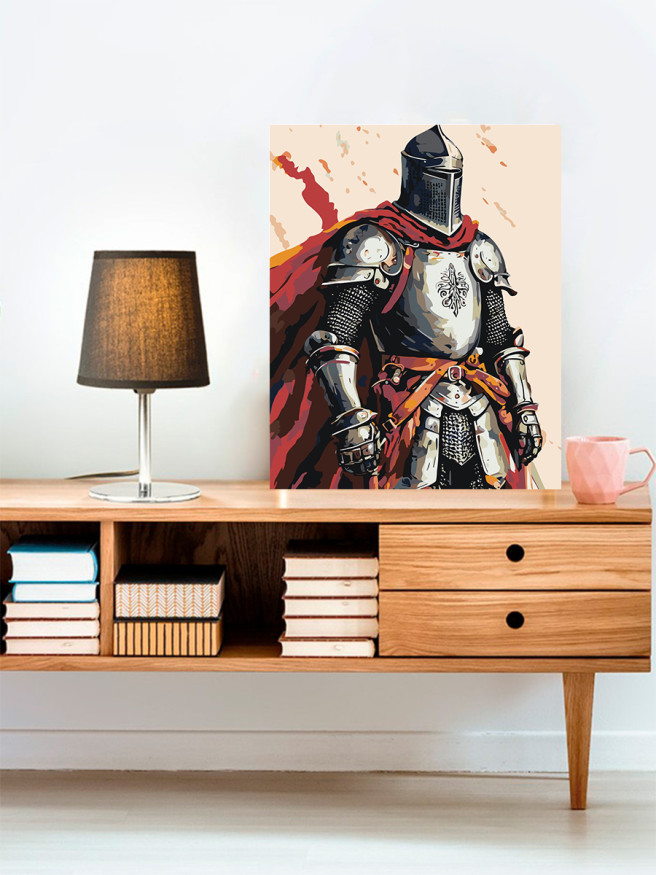 Raqamlar bo&amp;#039;yicha rasm &amp;quot;Kiyingan ritsar&amp;quot;