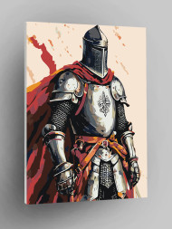 Raqamlar bo'yicha rasm "Kiyingan ritsar"