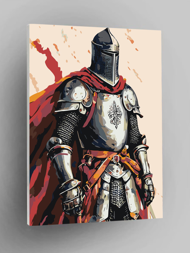 Raqamlar bo&amp;#039;yicha rasm &amp;quot;Kiyingan ritsar&amp;quot;