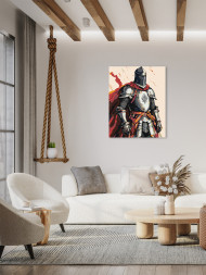 Raqamlar bo'yicha rasm "Kiyingan ritsar"