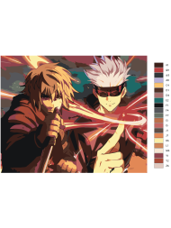 Картина по номерам &amp;quot;Сатору Годзё&amp;quot;