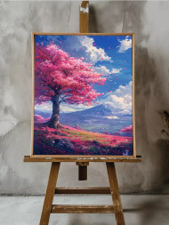 Holstga bosilgan poster &quot;Fudzi etagidagi sakura&quot;