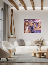 Raqamlar bo‘yicha rasm "BLACKPINK. Binafsha uslub"