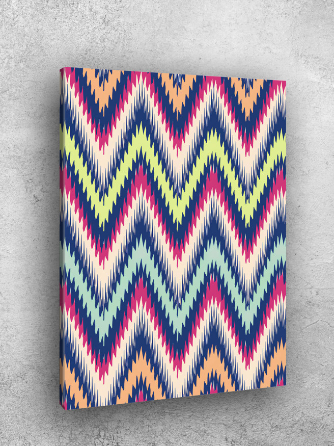 Постер на холсте &amp;quot;Зигзагообразный восточный узор&amp;quot;