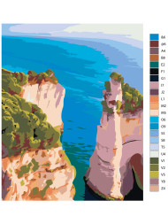 Картина по номерам &amp;quot;Утёс у моря&amp;quot;