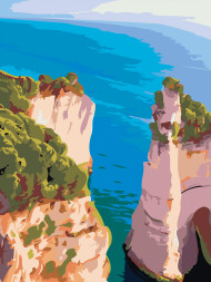 Картина по номерам &amp;quot;Утёс у моря&amp;quot;