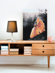 Raqamlar bo'yicha rasm "Qanotli qiz"