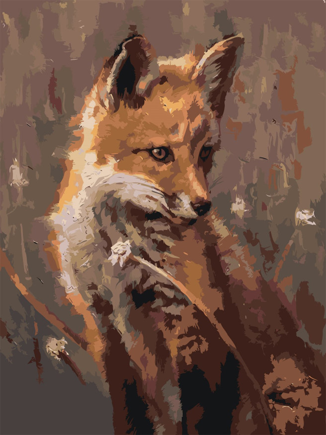 Raqamlar bo&amp;#039;yicha rasm &amp;quot;Ayyor tulki&amp;quot;