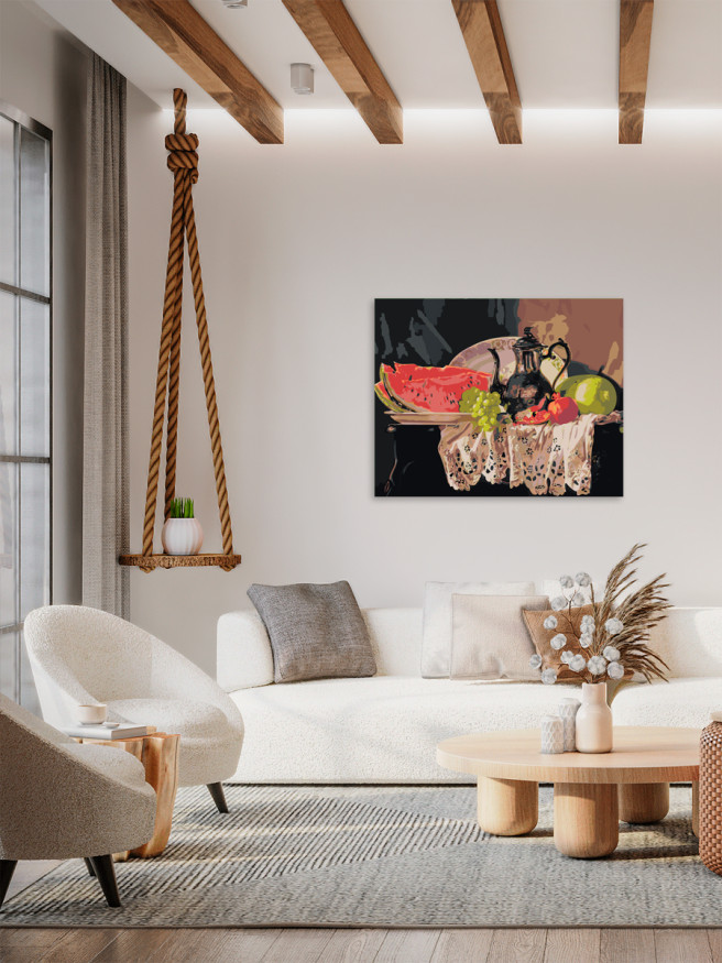 Картина по номерам &amp;quot;Натюрморт из фруктов&amp;quot;