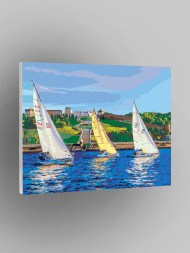 Картина по номерам &amp;quot;Яхты&amp;quot;