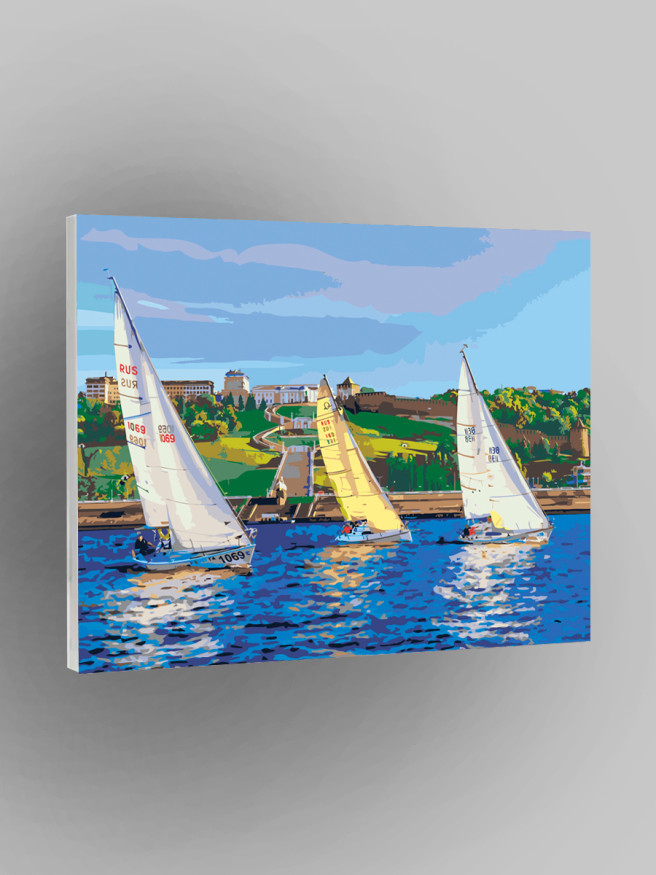 Картина по номерам &amp;quot;Яхты&amp;quot;