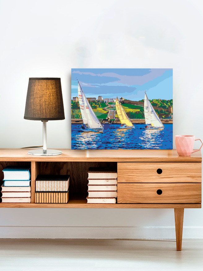 Картина по номерам &amp;quot;Яхты&amp;quot;