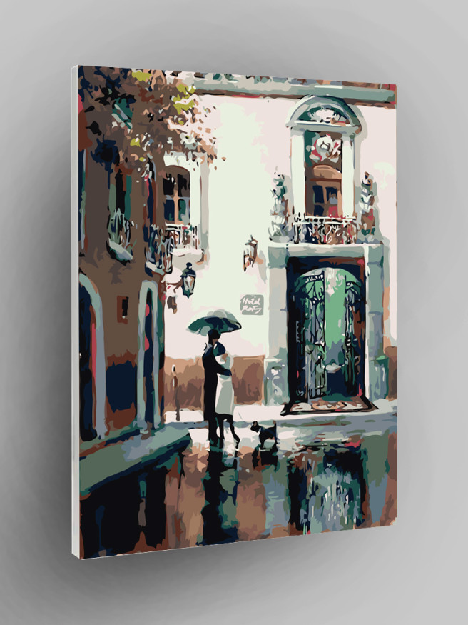 Raqamlar bo&amp;#039;yicha rasm &amp;quot;Yomg&amp;#039;ir tagidagi juftlik&amp;quot;