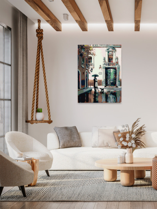 Raqamlar bo&amp;#039;yicha rasm &amp;quot;Yomg&amp;#039;ir tagidagi juftlik&amp;quot;