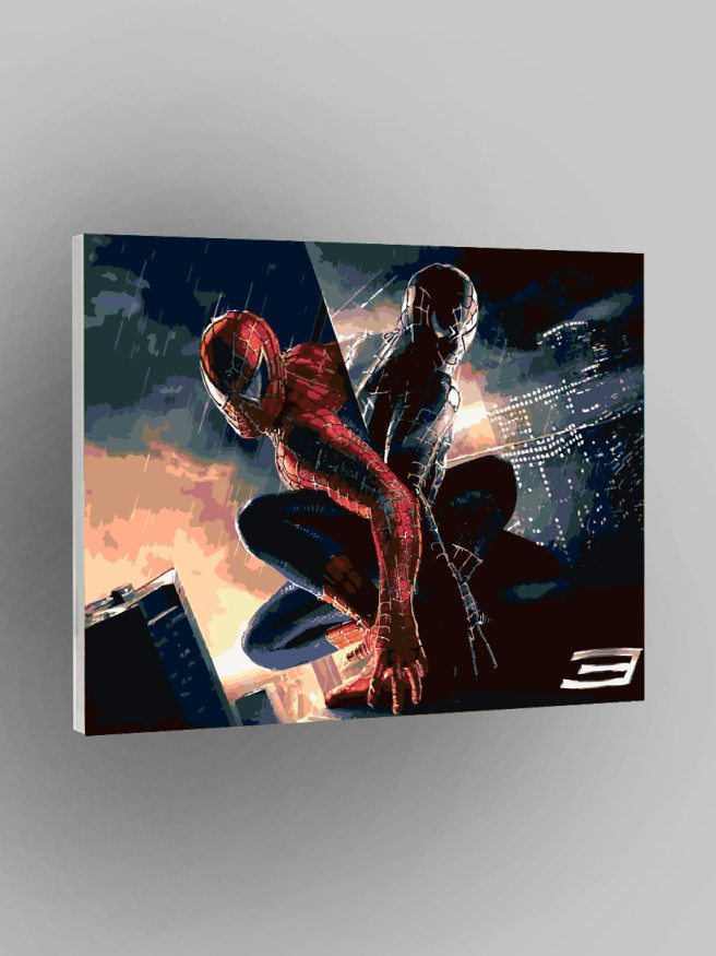 Картина по номерам &amp;quot;Чёрный человек паук&amp;quot;
