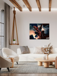 Raqamlar bo&#039;yicha rasm &quot;Qora o&#039;rgimchak odam&quot;