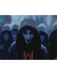 Картина по номерам &amp;quot;Человек в маске&amp;quot;