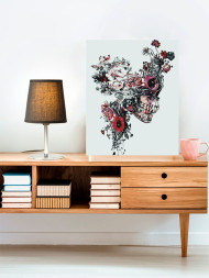 Картина по номерам &amp;quot;Череп человека с цветами&amp;quot;