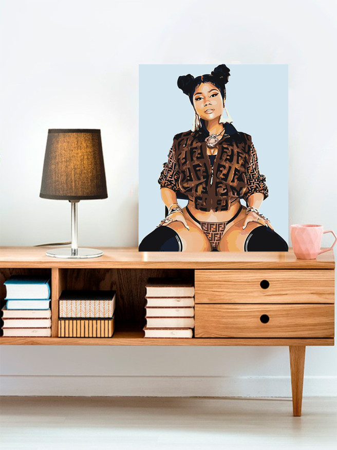 Raqamlar bo&amp;#039;yicha rasm &amp;quot;Nikki Minaj&amp;quot;