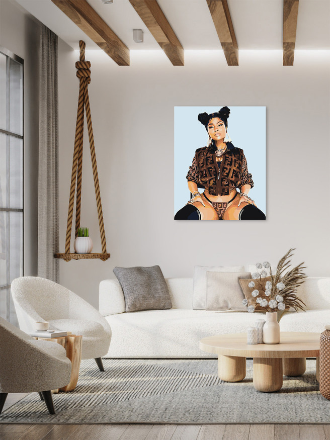 Raqamlar bo&amp;#039;yicha rasm &amp;quot;Nikki Minaj&amp;quot;