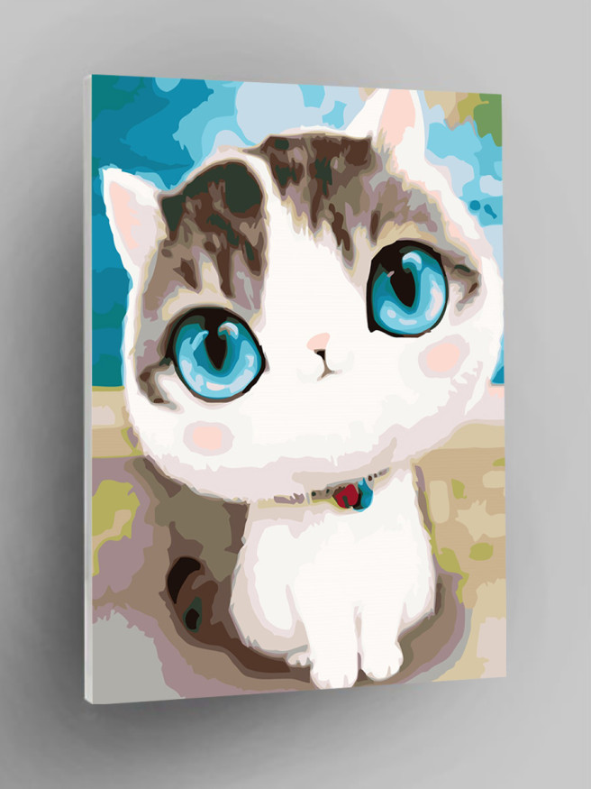 Raqamlar bo&amp;#039;yicha rasm &amp;quot;Moviy ko&amp;#039;zli mushuk&amp;quot;