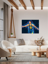 Картина по номерам &amp;quot;Баскетболист Стефен Карри&amp;quot;