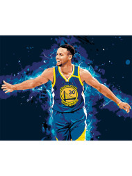 Картина по номерам &amp;quot;Баскетболист Стефен Карри&amp;quot;
