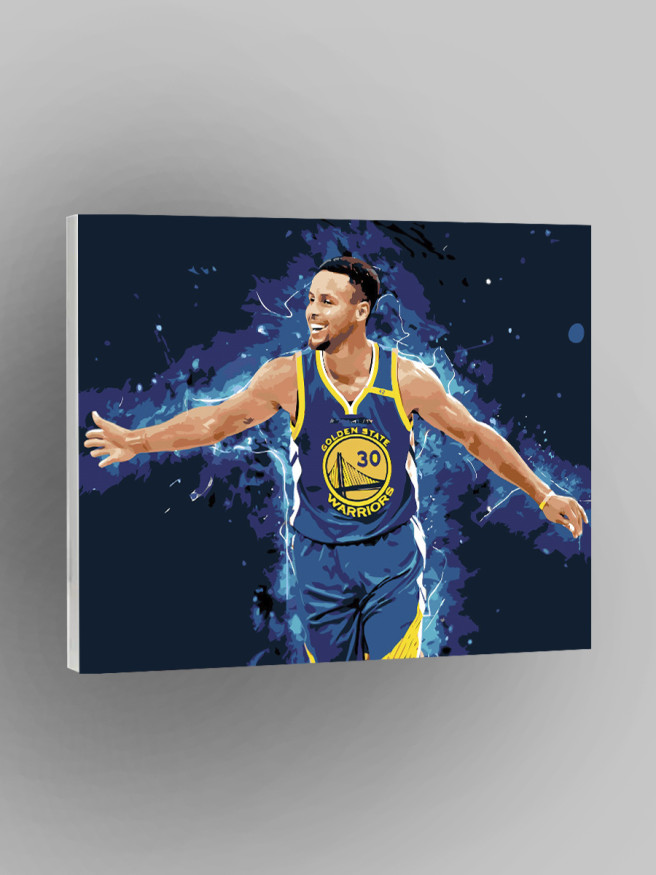 Картина по номерам &amp;quot;Баскетболист Стефен Карри&amp;quot;