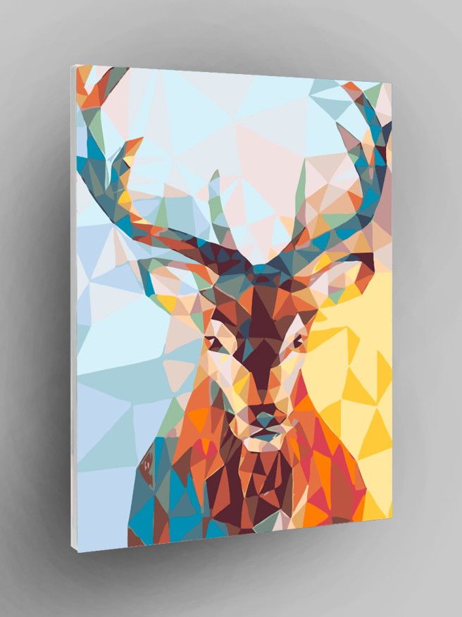 Raqamlar bo&amp;#039;yicha rasm &amp;quot;Mozaik kiyik&amp;quot;