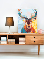 Raqamlar bo'yicha rasm "Mozaik kiyik"