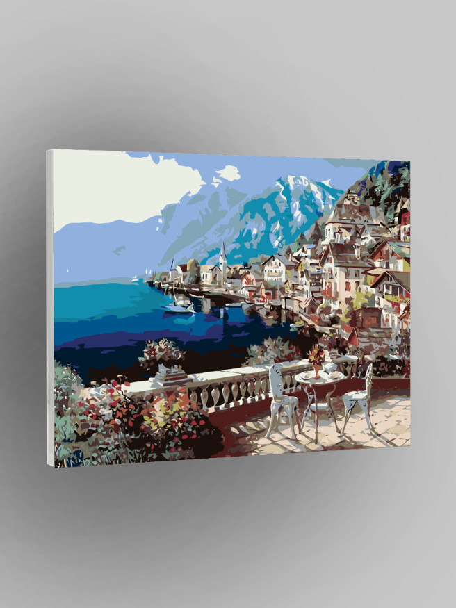 Картина по номерам &amp;quot;Прибрежный город&amp;quot;