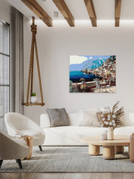 Картина по номерам &amp;quot;Прибрежный город&amp;quot;