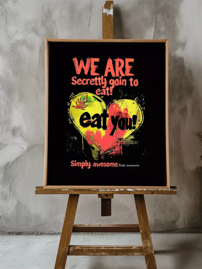 Постер на холсте &amp;quot;Секретная любовь с укусом&amp;quot;