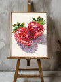 Постер на холсте &amp;quot;Мозаичная клубника&amp;quot;