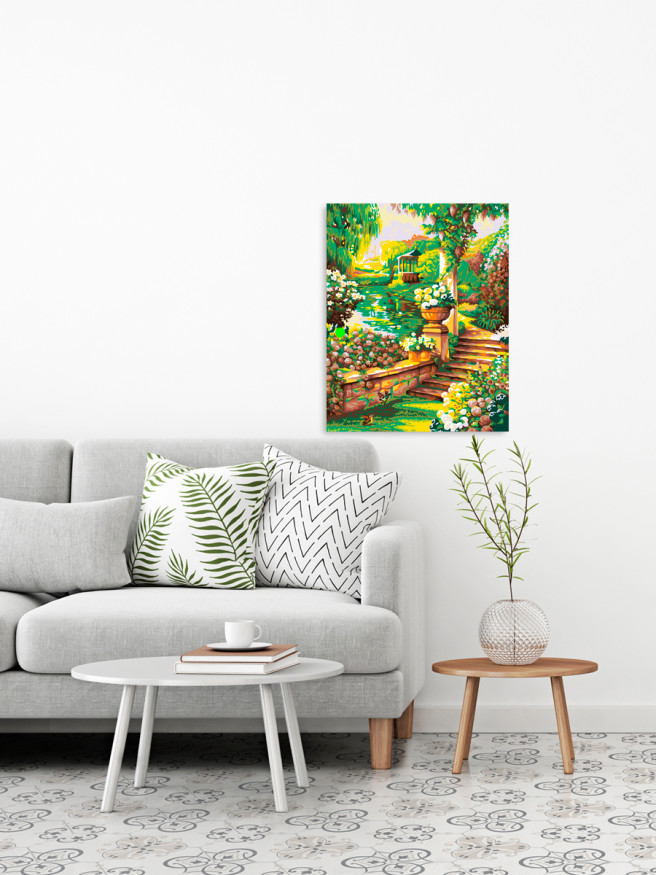 Картина по номерам &amp;quot;Летний сад&amp;quot;