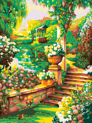 Raqamlar bo&#039;yicha rasm &quot;Yozgi bog&#039;&quot;