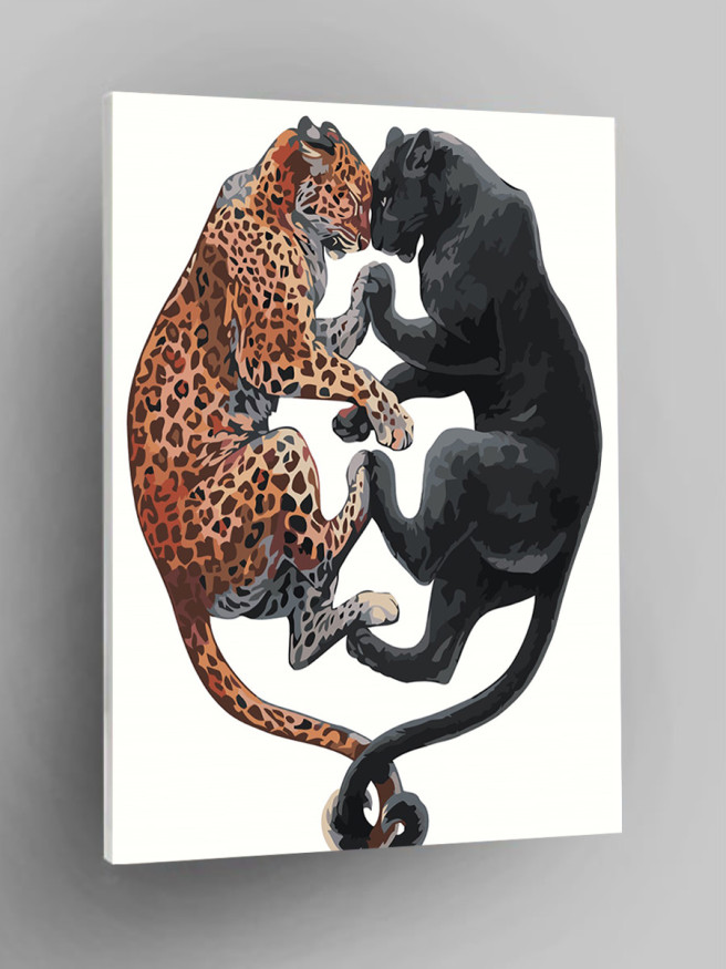 Raqamlar bo&amp;#039;yicha rasm &amp;quot;Leopard va pantera&amp;quot;