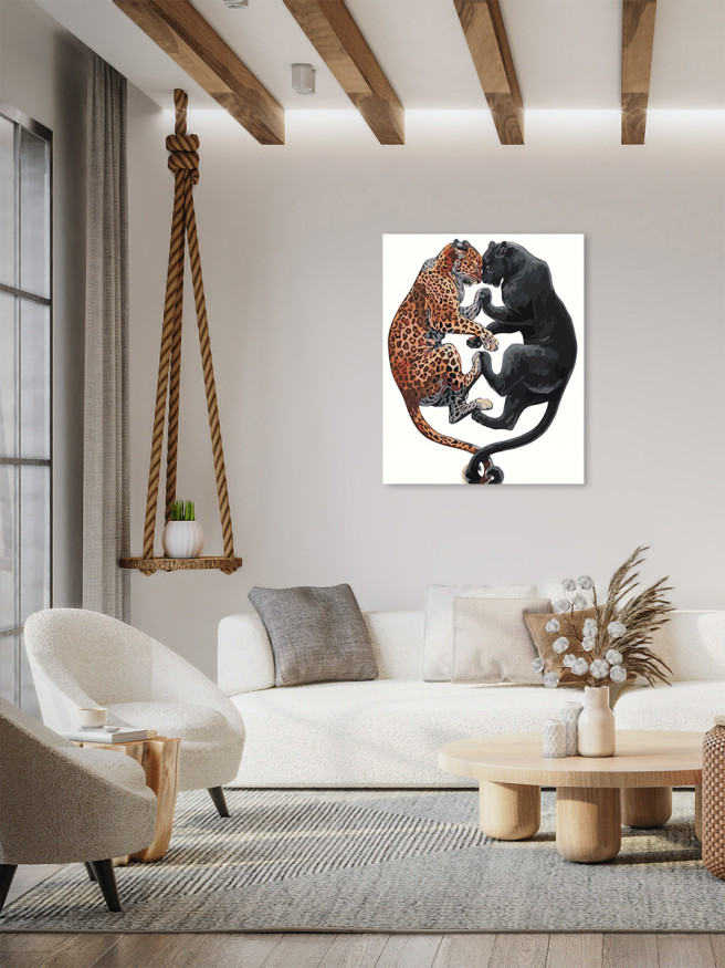 Raqamlar bo&amp;#039;yicha rasm &amp;quot;Leopard va pantera&amp;quot;