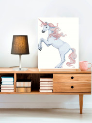 Raqamlar bo'yicha rasm "Pushti yeleli pony"