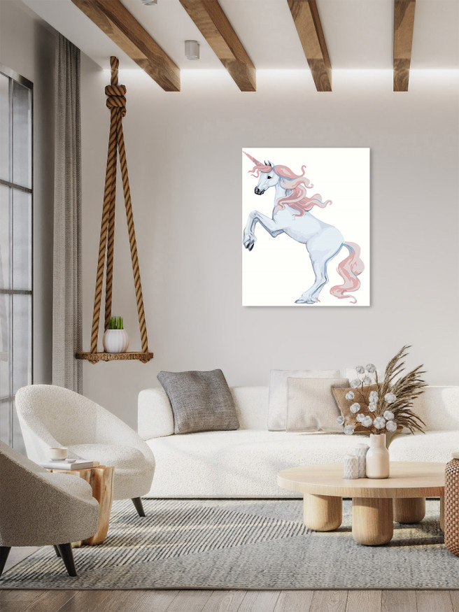 Raqamlar bo&amp;#039;yicha rasm &amp;quot;Pushti yeleli pony&amp;quot;