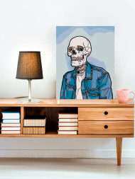 Raqamlar bo&#039;yicha rasm &quot;Skelet odam&quot;