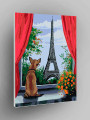 Raqamlar bo&amp;#039;yicha rasm &amp;quot;Kuchuk va Eyfel minorasi&amp;quot;