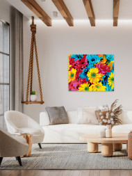 Картина по номерам &amp;quot;Разноцветные ромашки&amp;quot;